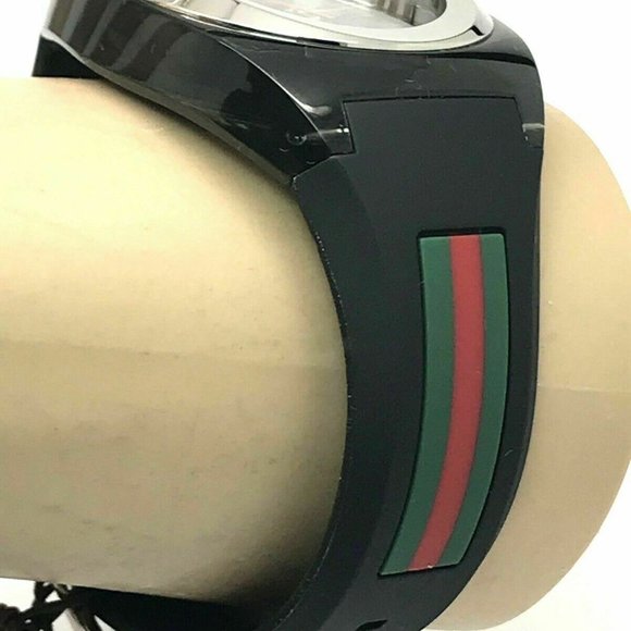 GUCCI SYNC YA137101 Black Rubber Band Men's Watch - Picture 9 of 12